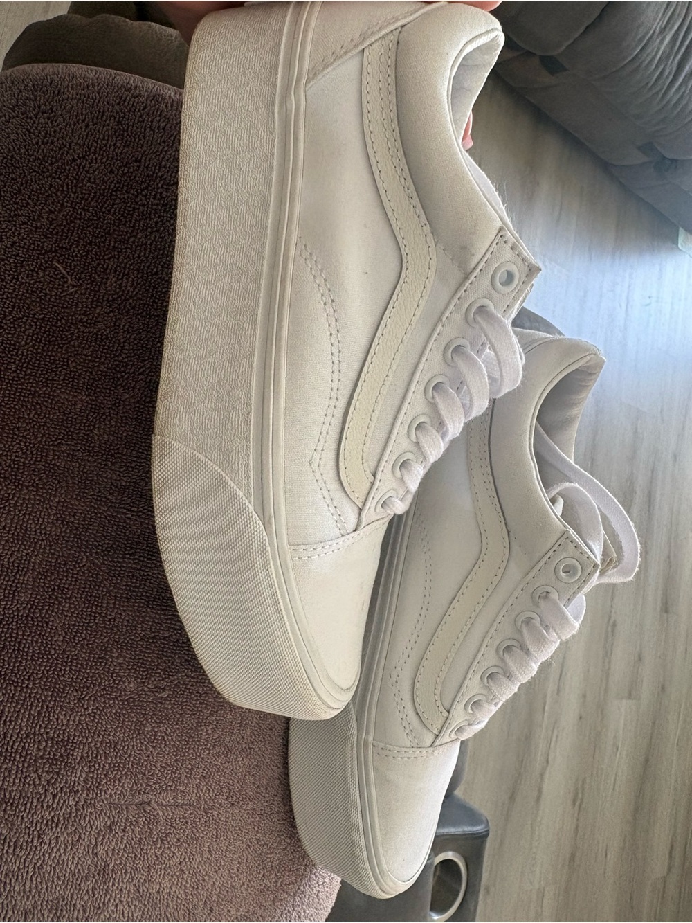 Vans Classic Low-Top Sneakers in Off-White